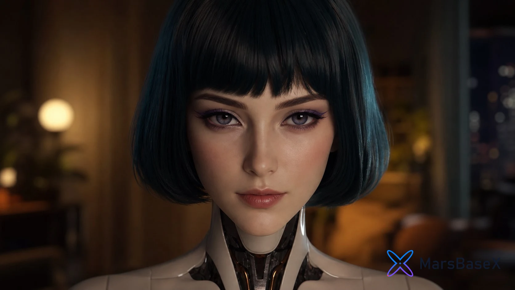Midnight Android Gaze