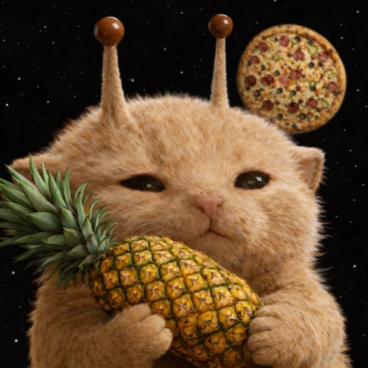 Pineapple cat