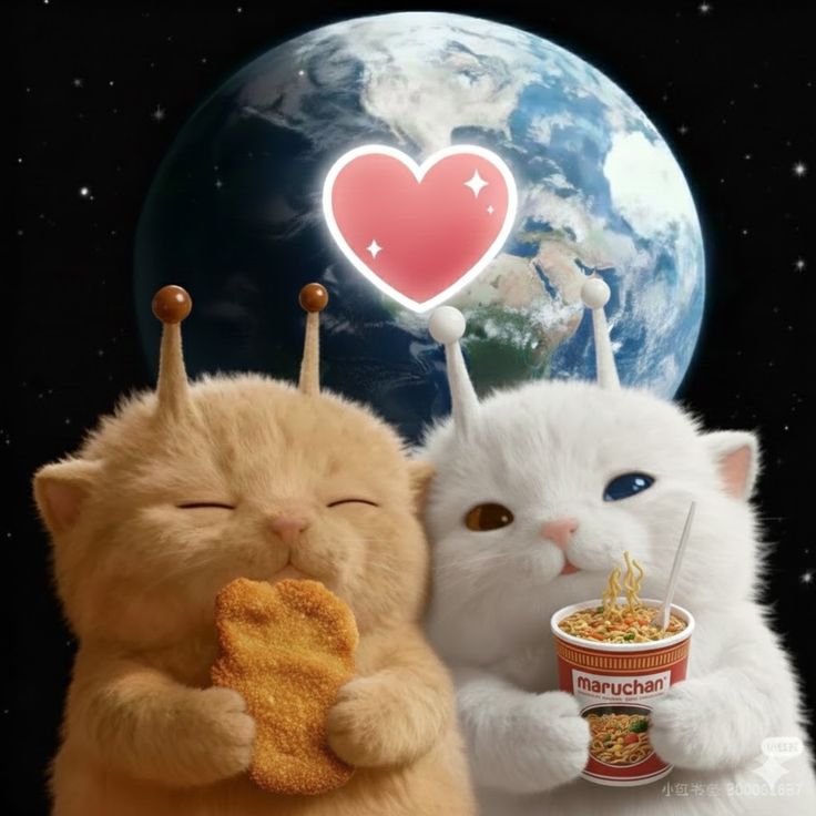Space snack cats