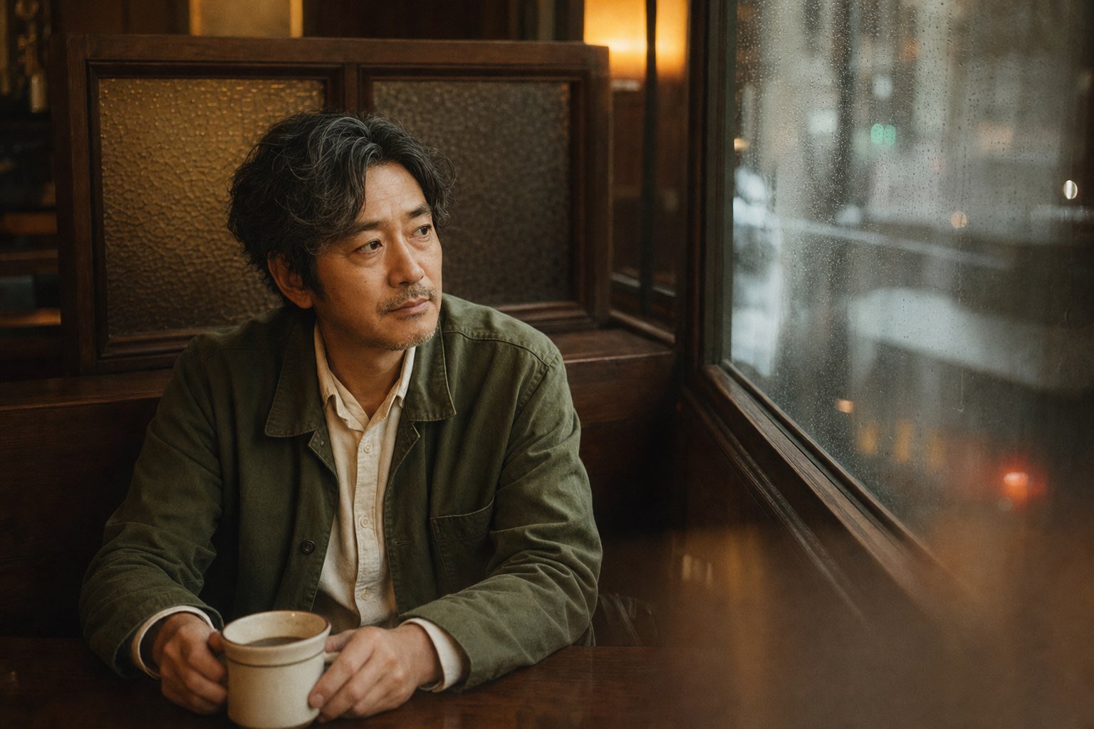 Rainy Cafe Portrait
