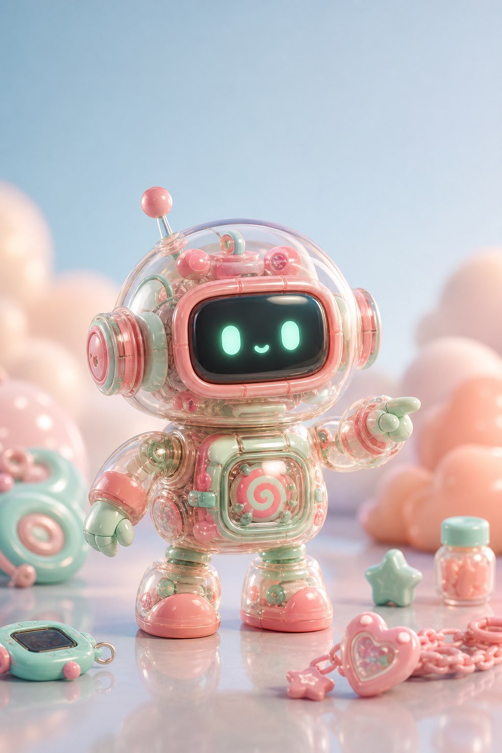 Candy Glass Robot