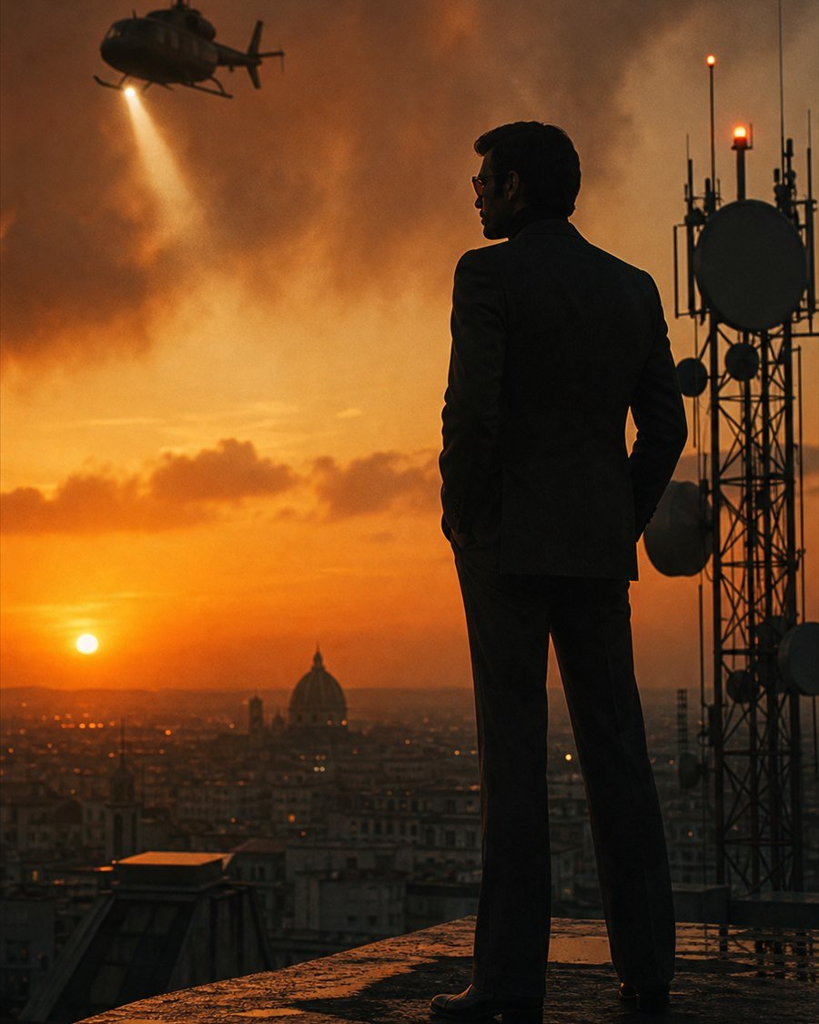 Retro Rooftop Spy