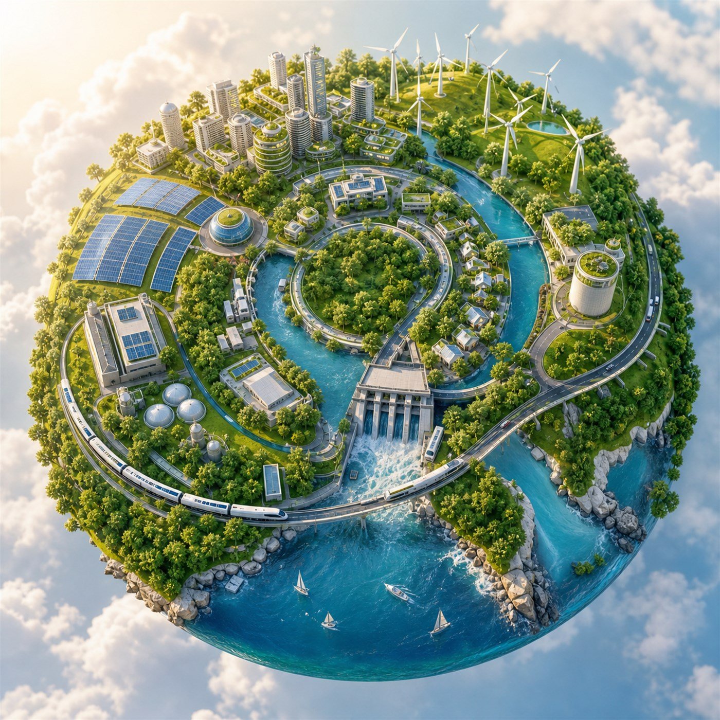 Circular Energy Microplanet