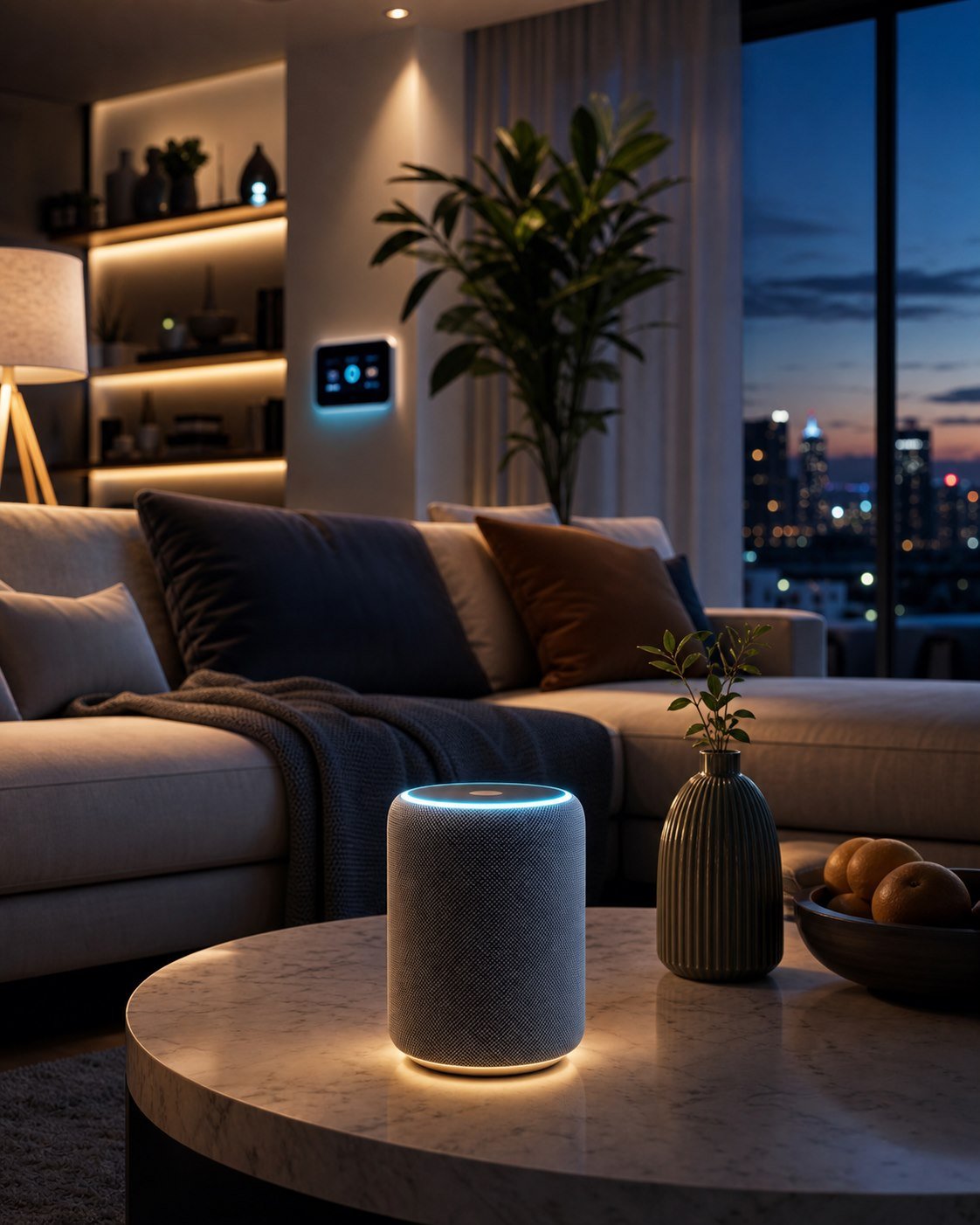 Smart Home Night Scene