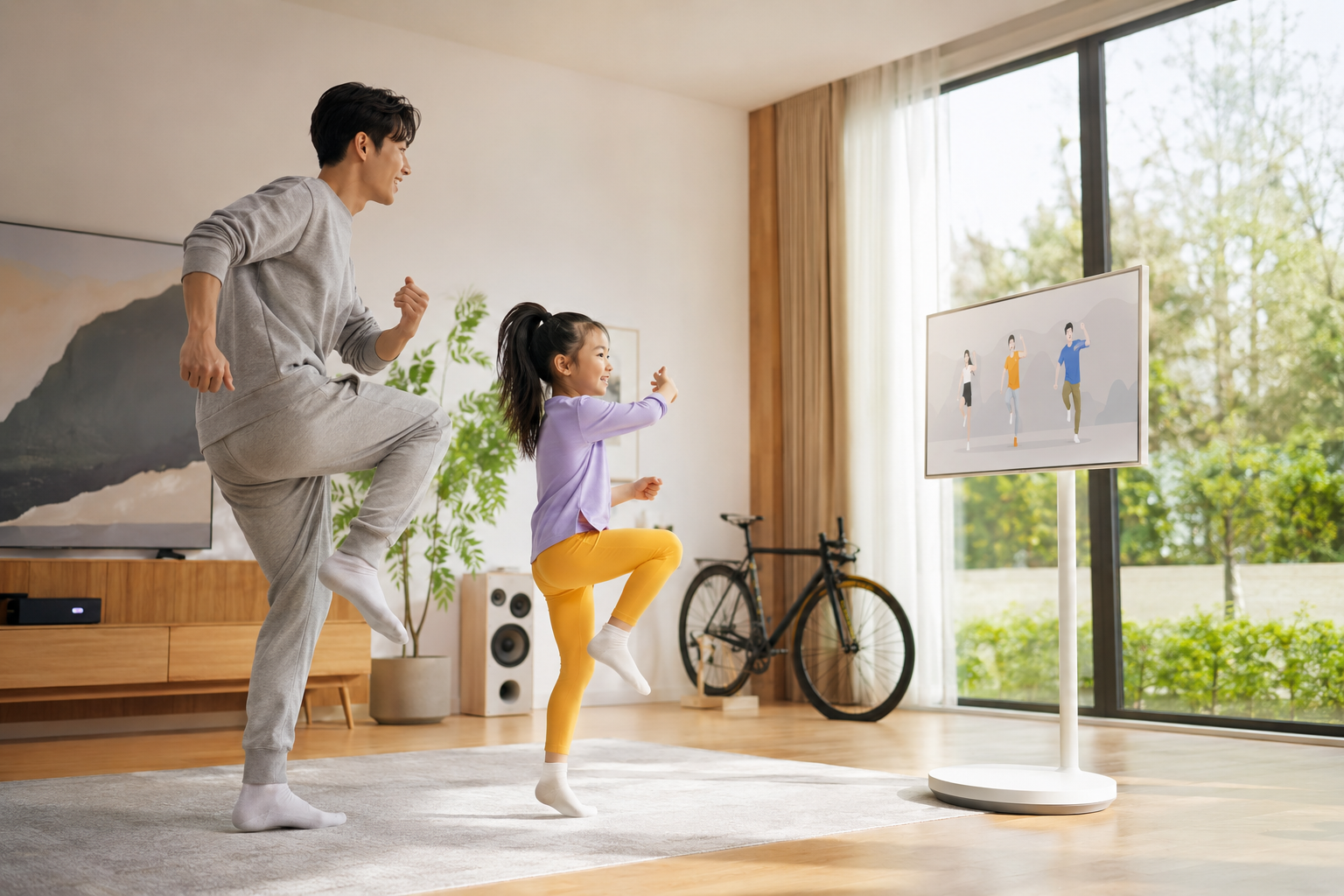 Parent-Child Dance in the Living Room